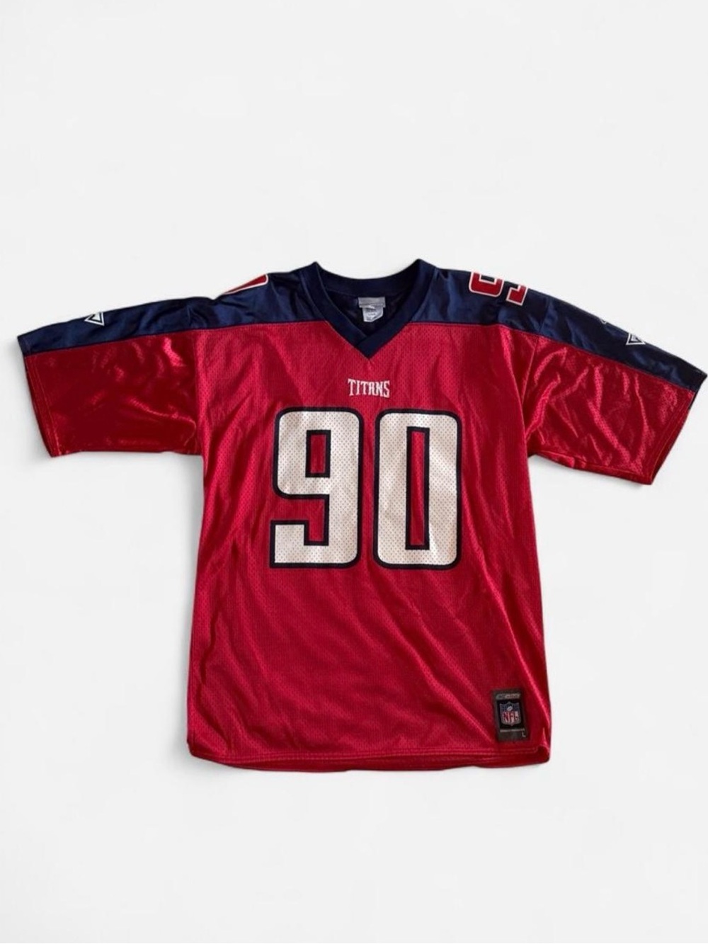 Titans #90 Kearse Red Football Jersey